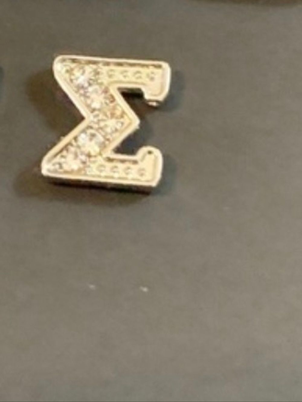 Sigma (Σ) Floating Locket Charm